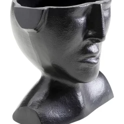 KARE Design Vasen-Vase Rostro Schwarz 17Cm