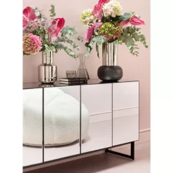 KARE Design Vasen-Vase Vesuv Schwarz 42Cm