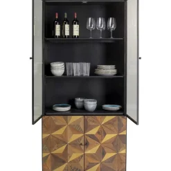 KARE Design Regale-Vitrine Illusion Gold 90X180Cm