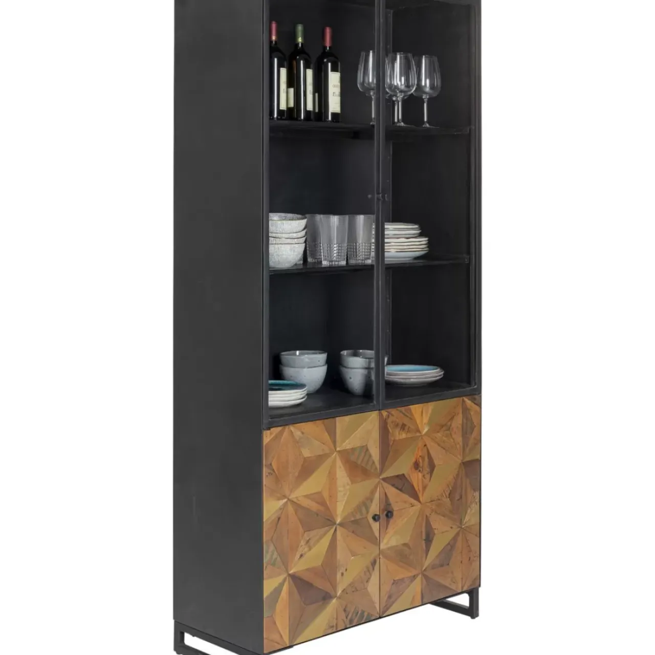 KARE Design Regale-Vitrine Illusion Gold 90X180Cm