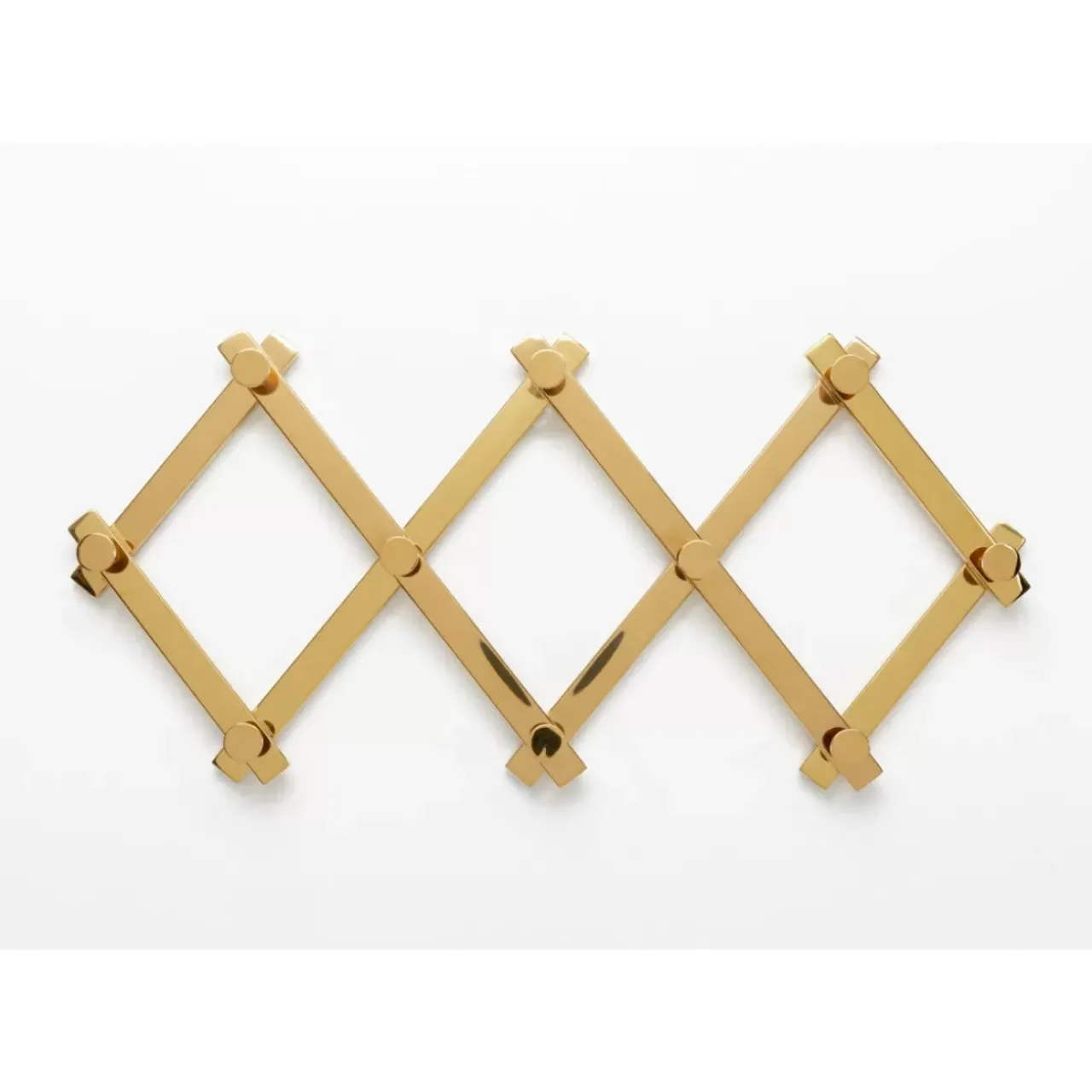 KARE Design Kleinmöbel & Sonstiges-Wandgarderobe Crossing Gold 9(+71)Cm