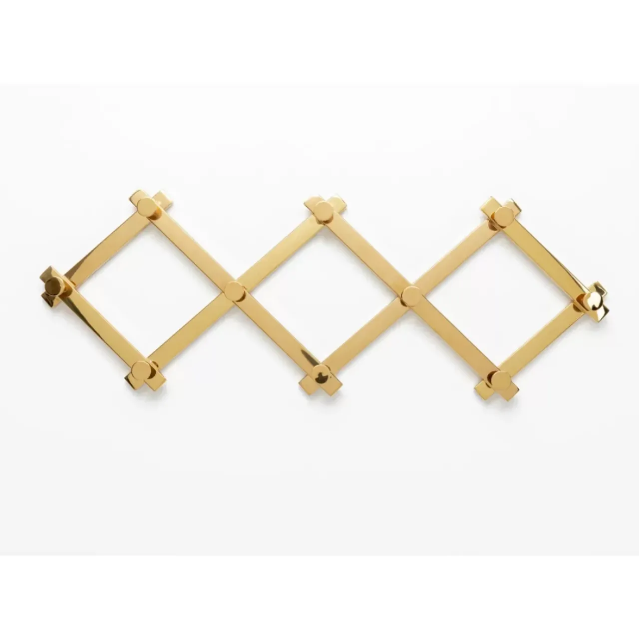 KARE Design Kleinmöbel & Sonstiges-Wandgarderobe Crossing Gold 9(+71)Cm