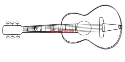 KARE Design Kleinmöbel & Sonstiges-Wandgarderobe Guitar 81Cm