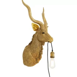 KARE Design Wandleuchten-Wandleuchte Animal Goat Gold 45X74Cm