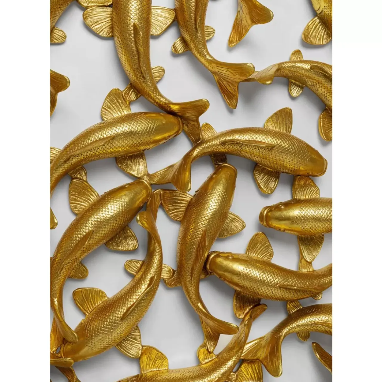 KARE Design Bilder-Wandobjekt School Of Koi Gold O160Cm