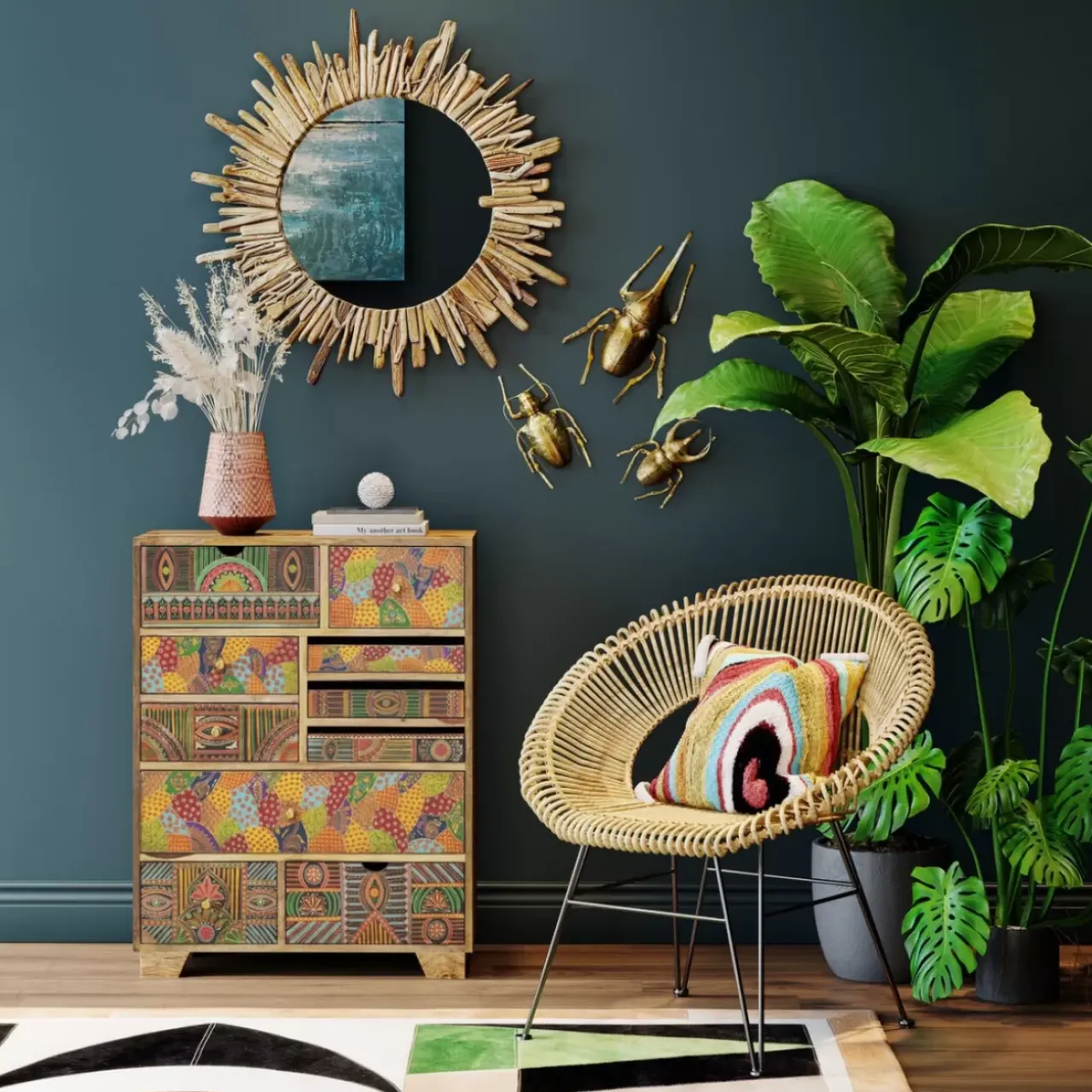KARE Design Bilder-Wandschmuck Herkules Beetle Gold