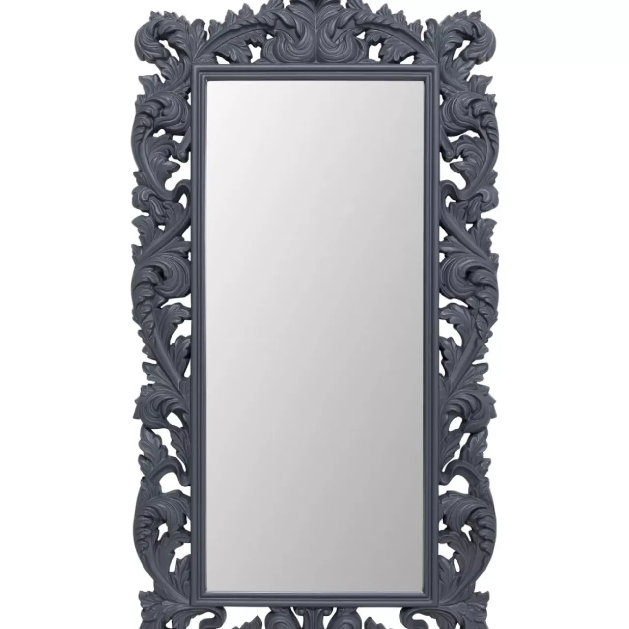 KARE Design Spiegel-Wandspiegel Baroque Valentina Grau 100X190Cm