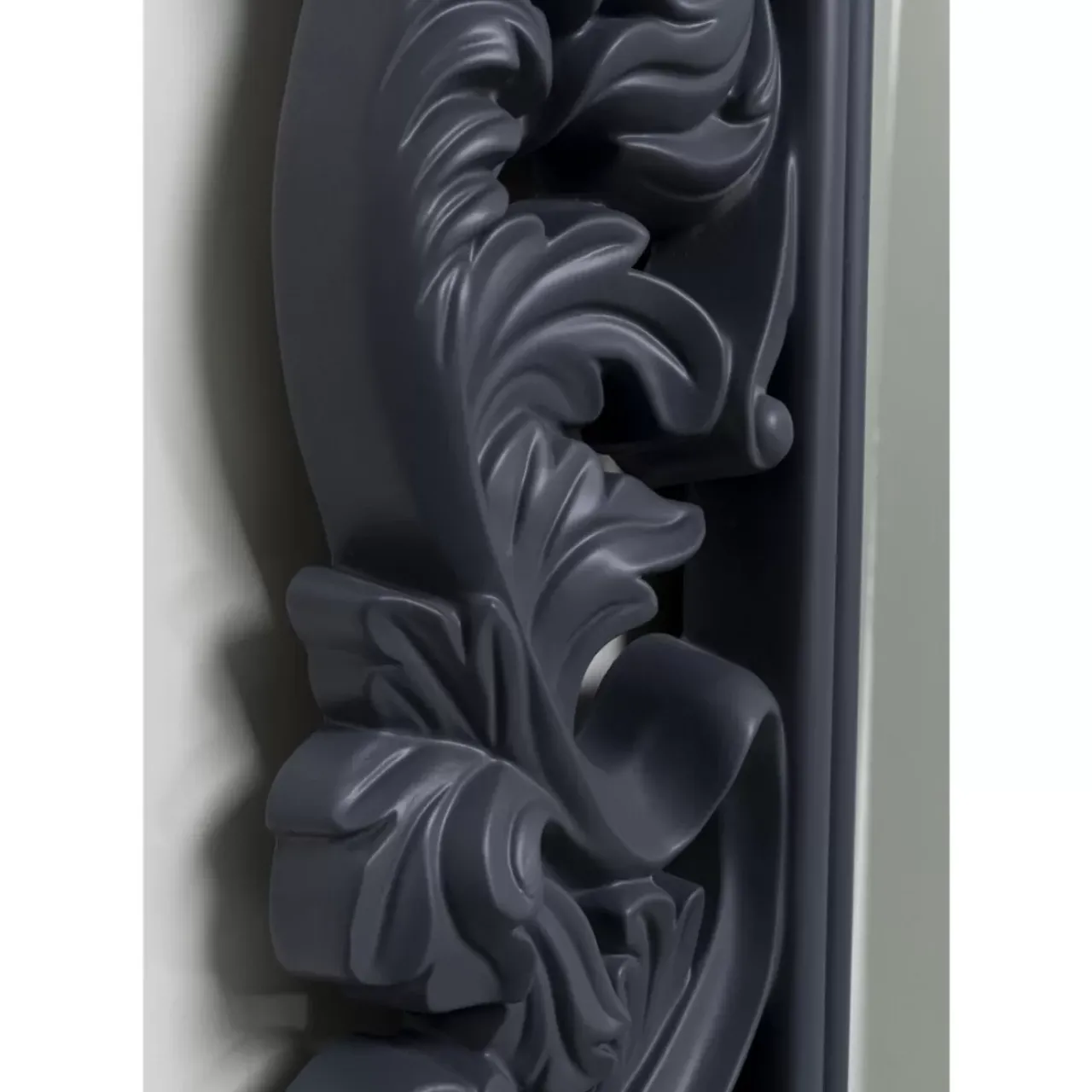 KARE Design Spiegel-Wandspiegel Baroque Valentina Grau 100X190Cm