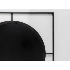 KARE Design Spiegel-Wandspiegel Stanford Frame Matt Schwarz O90Cm