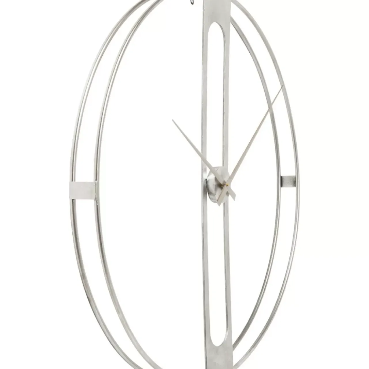 KARE Design Uhren-Wanduhr Clip Silber O60Cm
