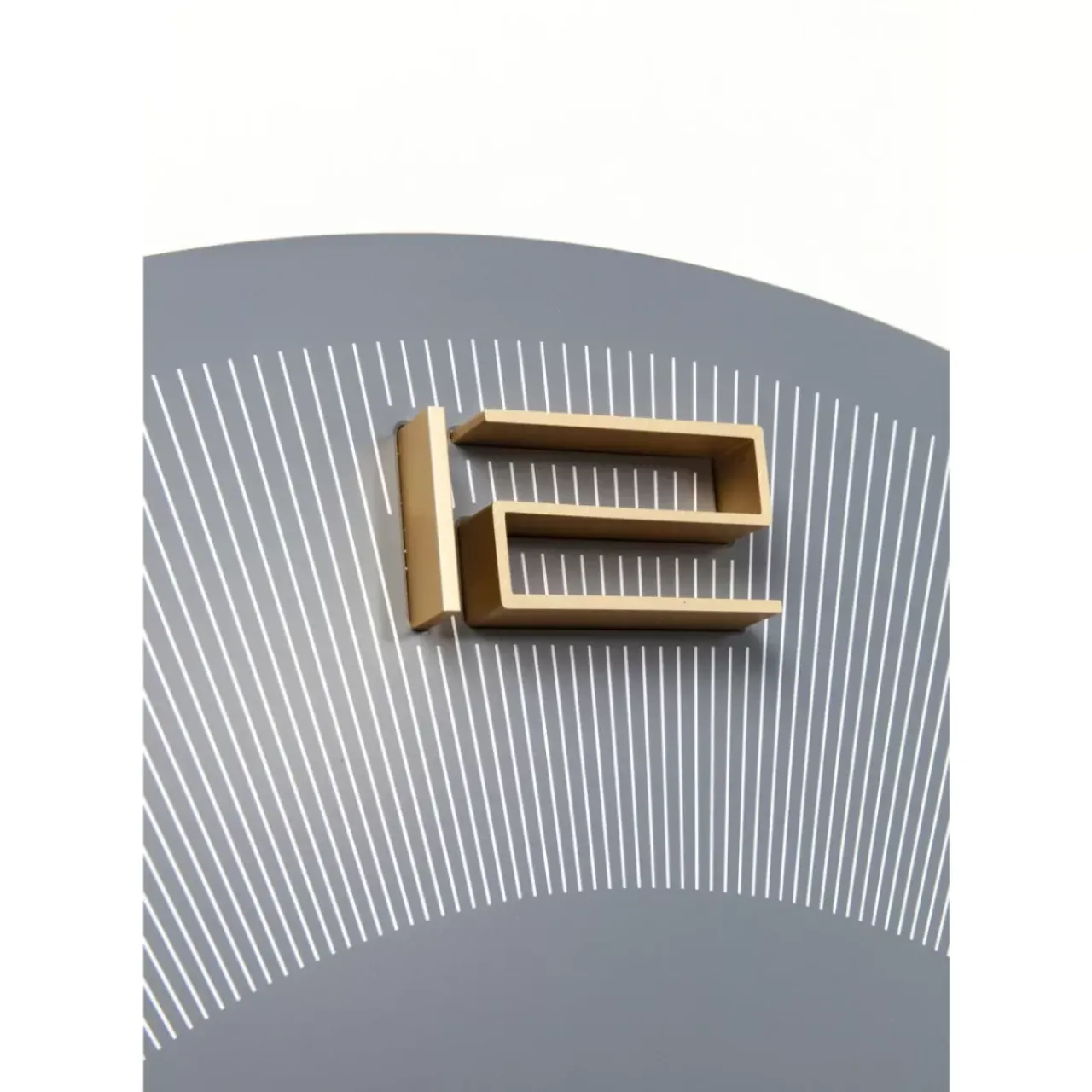 KARE Design Uhren-Wanduhr Leonardo Grau/Gold