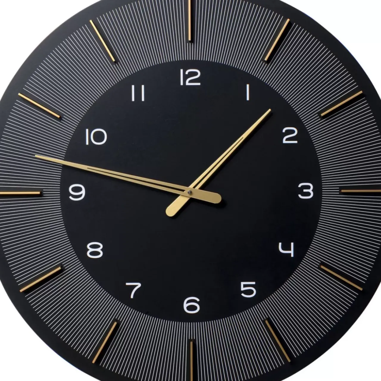 KARE Design Uhren-Wanduhr Lio Schwarz O60