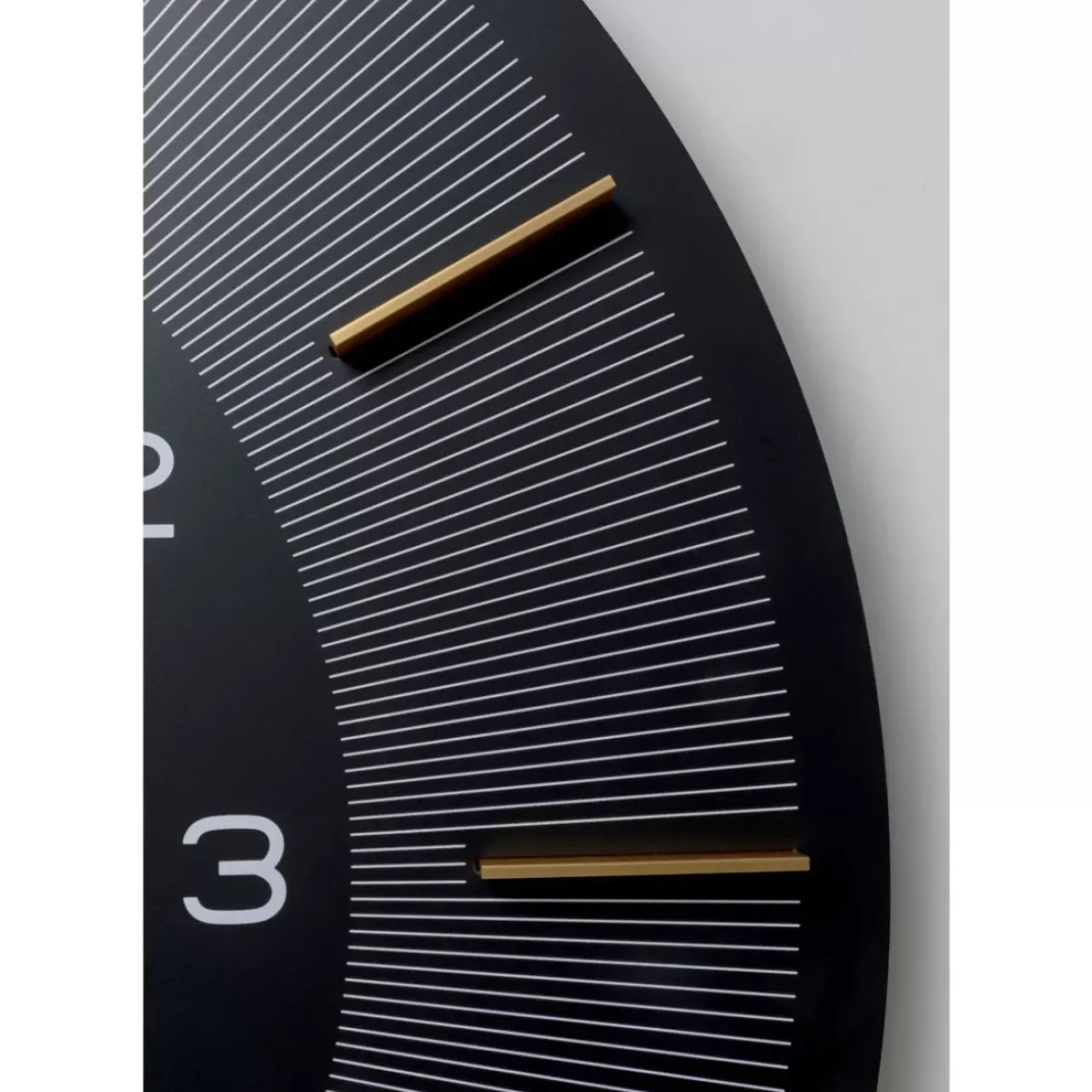 KARE Design Uhren-Wanduhr Lio Schwarz O60
