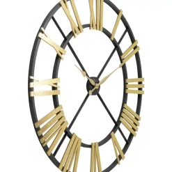 KARE Design Uhren-Wanduhr Nevio Brass O95Cm
