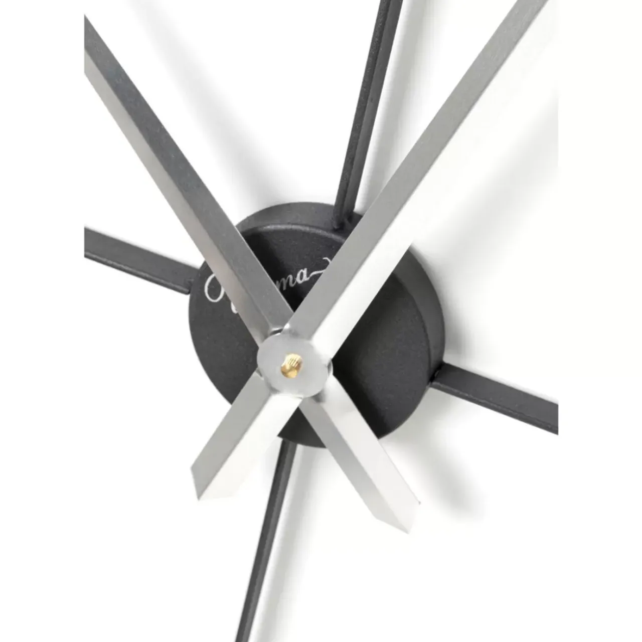 KARE Design Uhren-Wanduhr Nevio Silber O95Cm